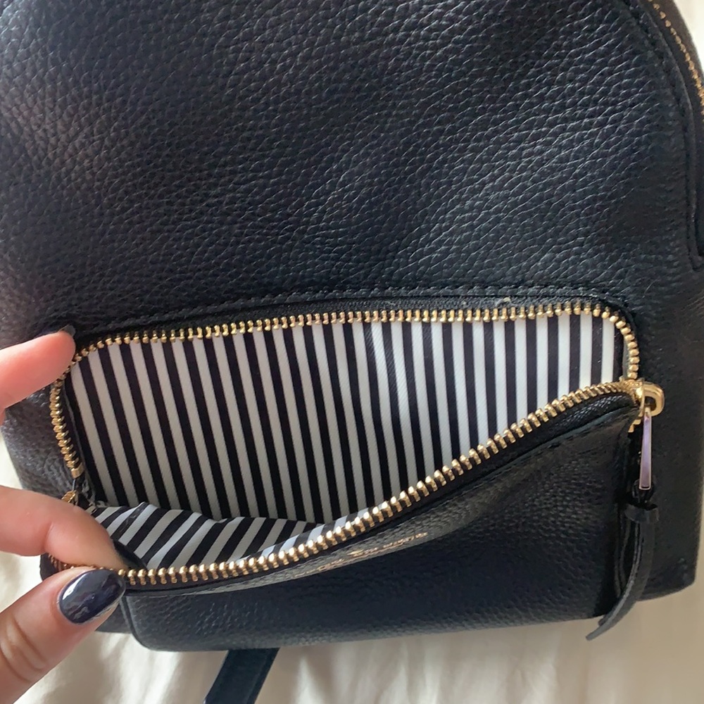 Kate Spade Black Leather Backpack - Picture 3 of 3